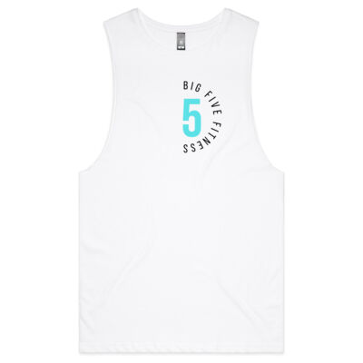 White Barnard  Singlet 5 logo Thumbnail